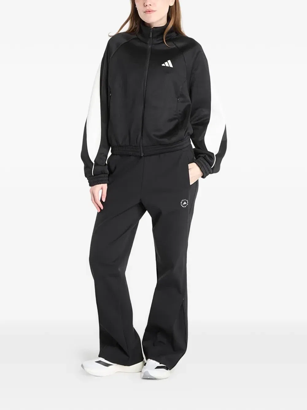 Толстовка Stadium на молнии с логотипом adidas, черный — фото 2