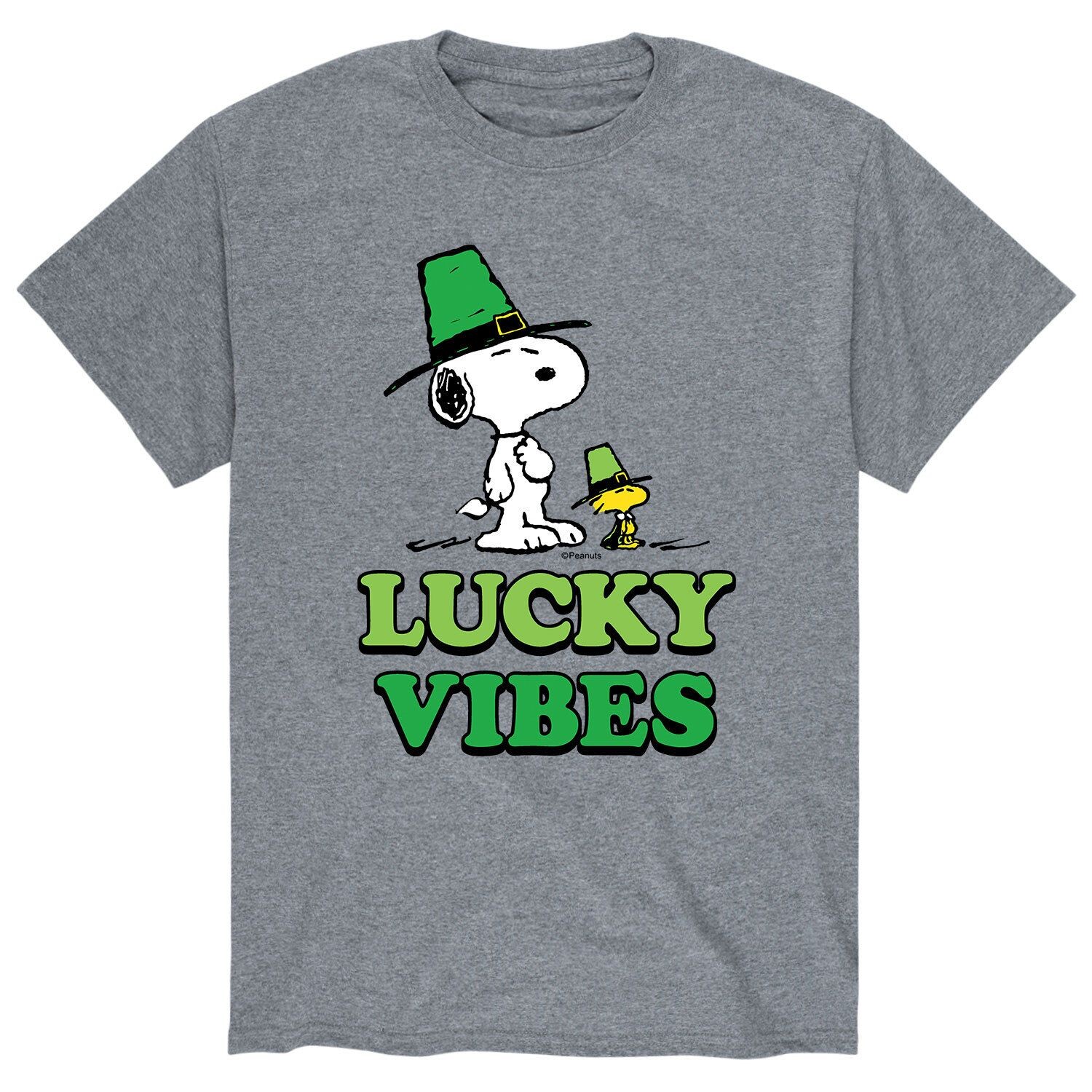 

Мужская футболка "Lucky Vibes" с изображением арахиса Snoopy ко Дню Святого Патрика Licensed Character