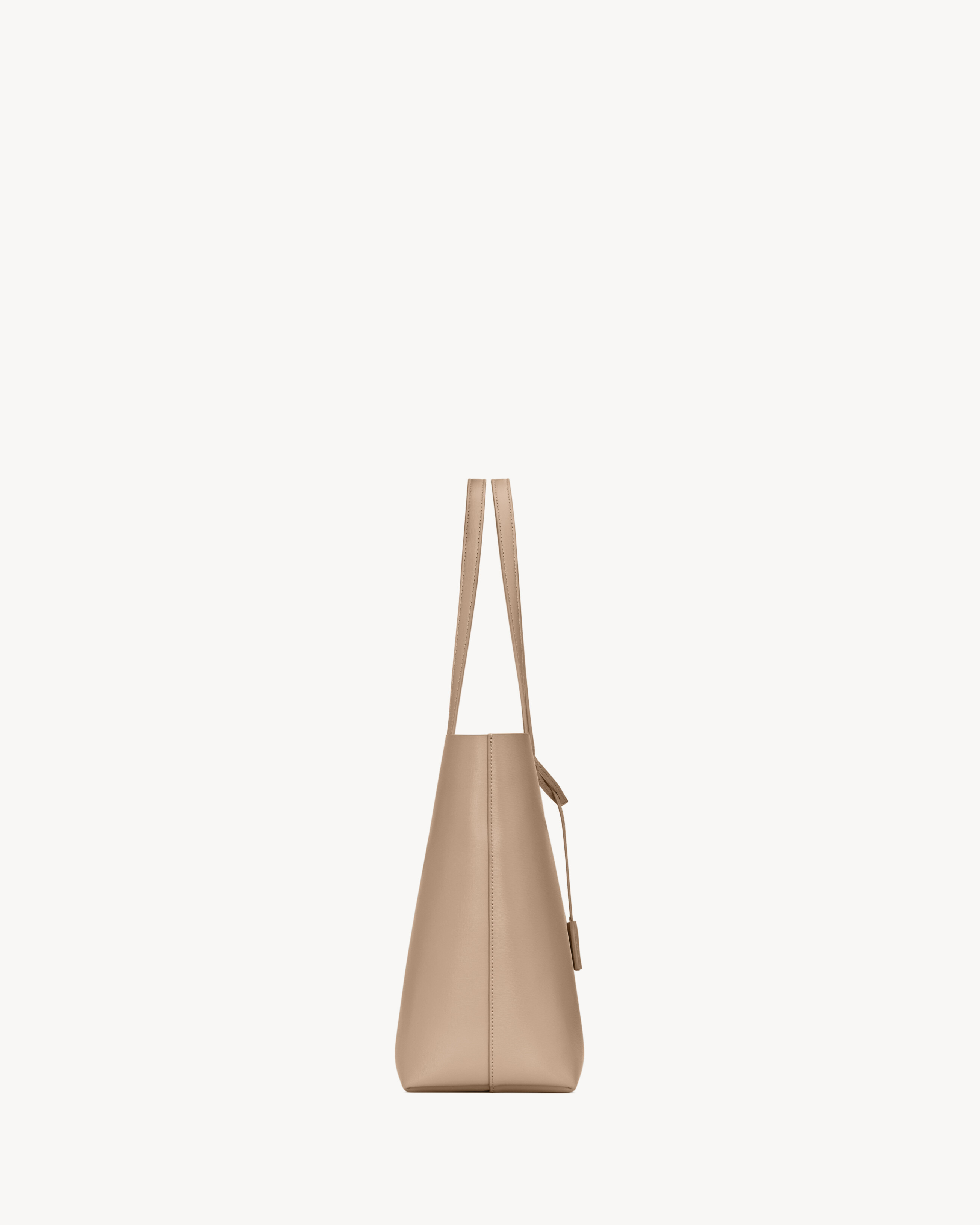 Сумка Shopping Saint Laurent из кожи, бежевый — фото 4