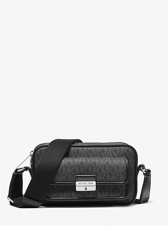 

Стопмаленькая фирменная сумка-чехол для камеры с логотипом Bradshaw Michael Kors, черный