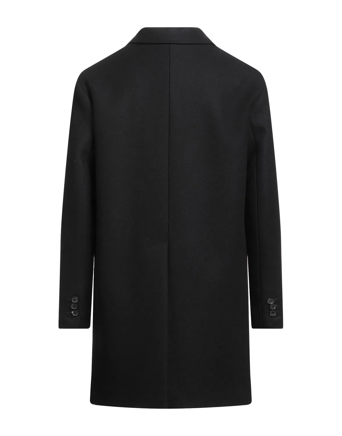 Пальто однобортное из фетра DSQUARED2 черное — фото 2
