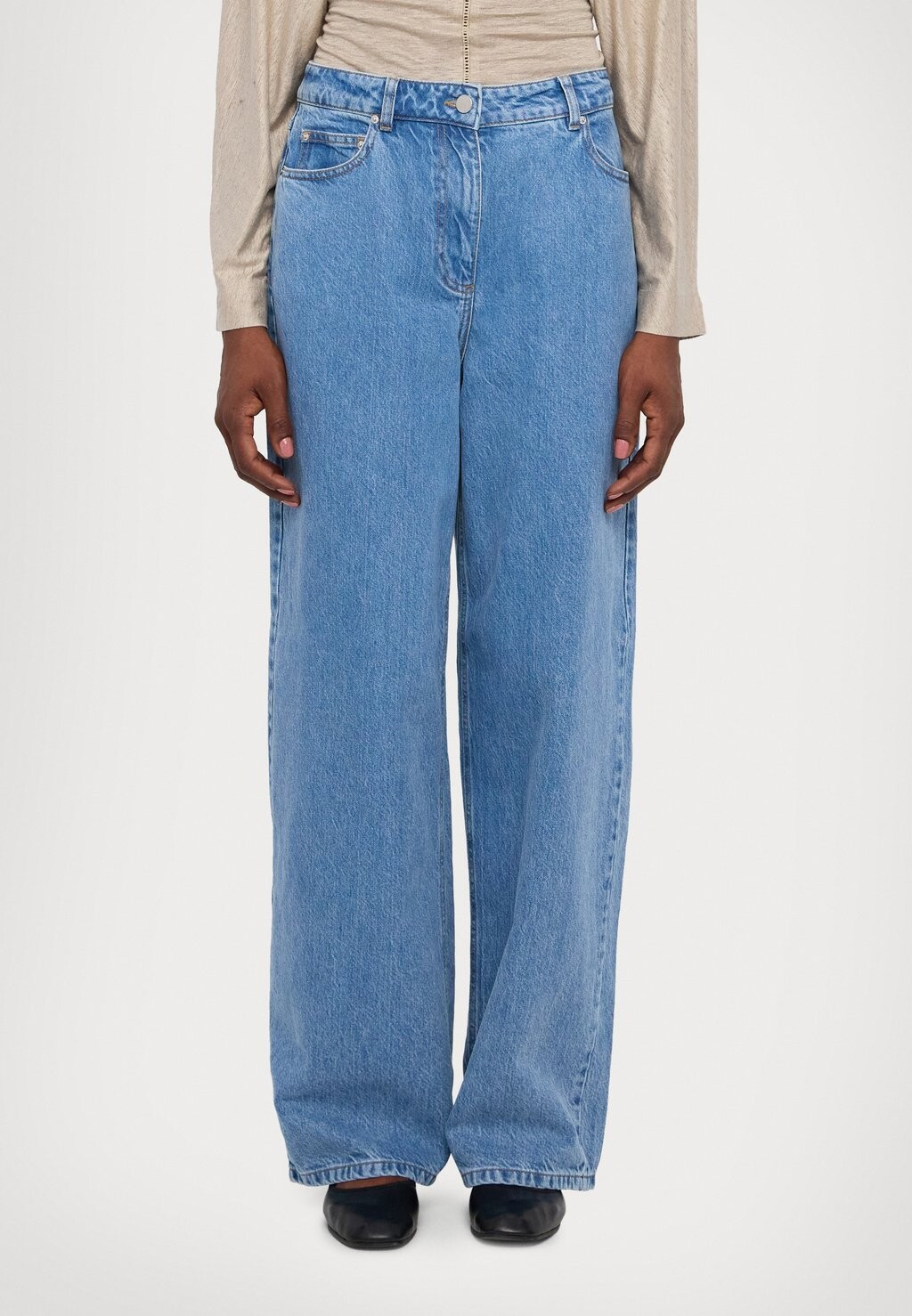 

Джинсы свободного кроя COCOON PANTS REMAIN, синий деним