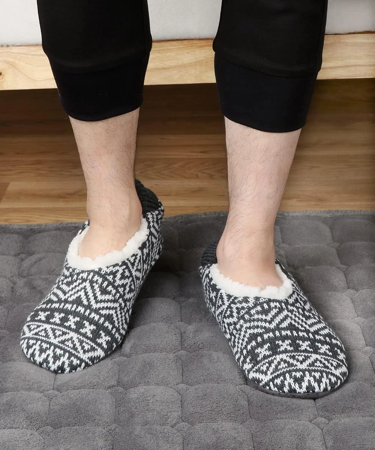 Тапочки с мягкой подошвой, Mens, Серый VAGUKU — фото 3