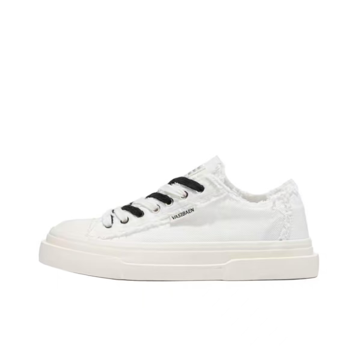 

OBWA Амортизирующие износостойкие легкие низкие скейтерские кеды мужские белые, цвет White