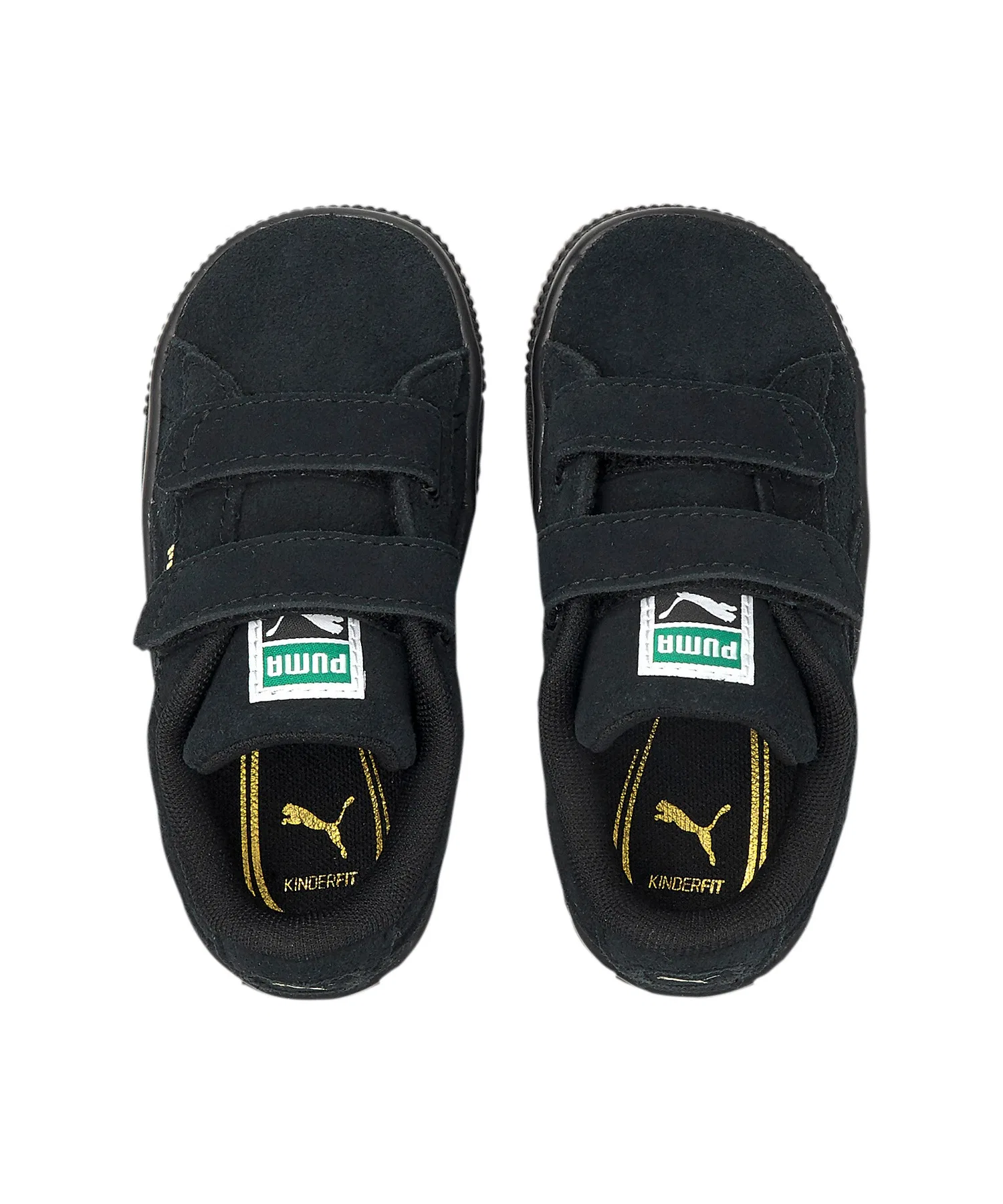 Детские кроссовки PUMA Suede Classic XXI V 12-16 см чёрно-белые — фото 4