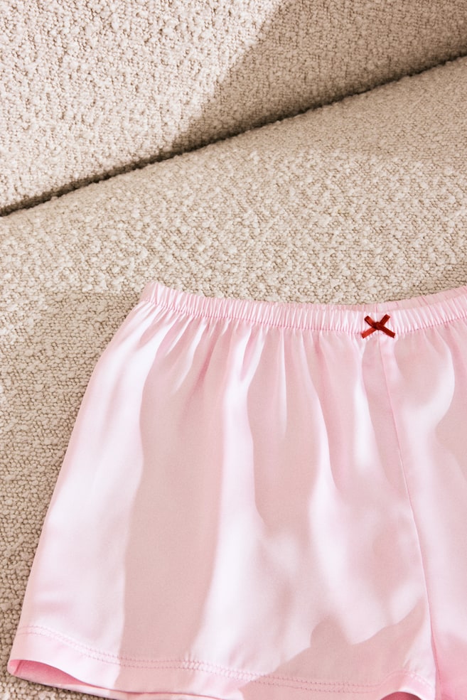 

Хлопковые шорты для сна H&M, розовый