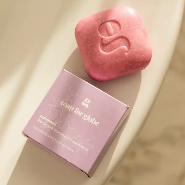 Натуральное мыло для умывания с маслом ши и маслом пачули, 100 г Soap For Globe Paczuli — фото 2