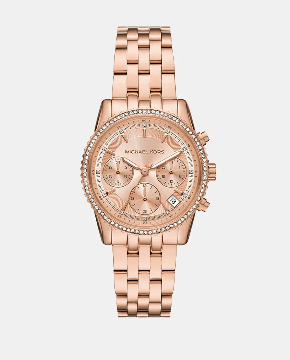 

Женские часы-хронограф Ritz MK7531 из розового золота и стали Michael Kors, розовый