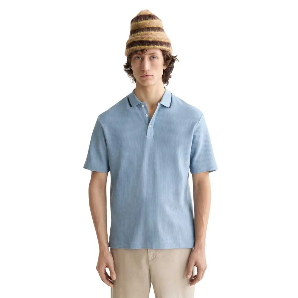 

Поло с коротким рукавом Scotch & Soda Relaxed Fit Structured, синий
