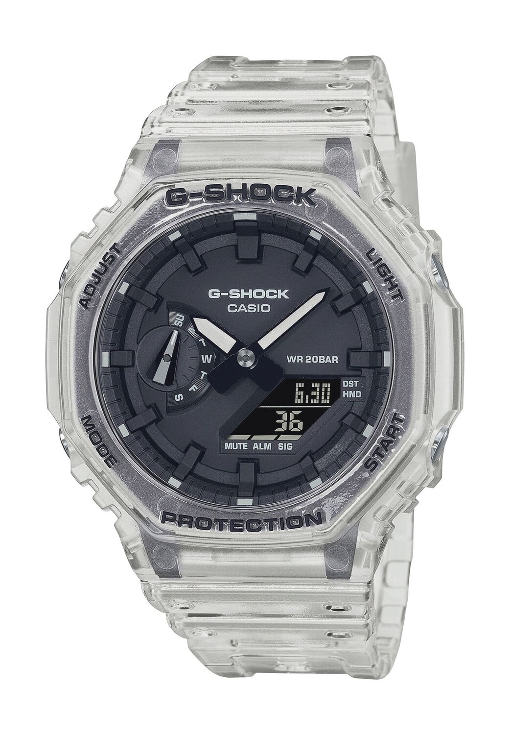 

Мужские часы Скелетон GA-2100SKE-7AER G-SHOCK, прозрачный