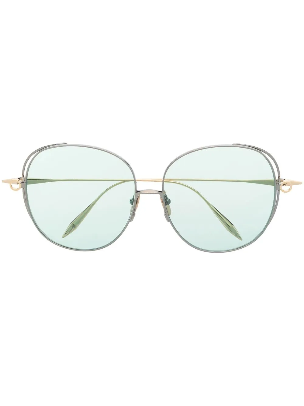 

Массивные солнцезащитные очки Arohz в круглой оправе Dita Eyewear, золотой
