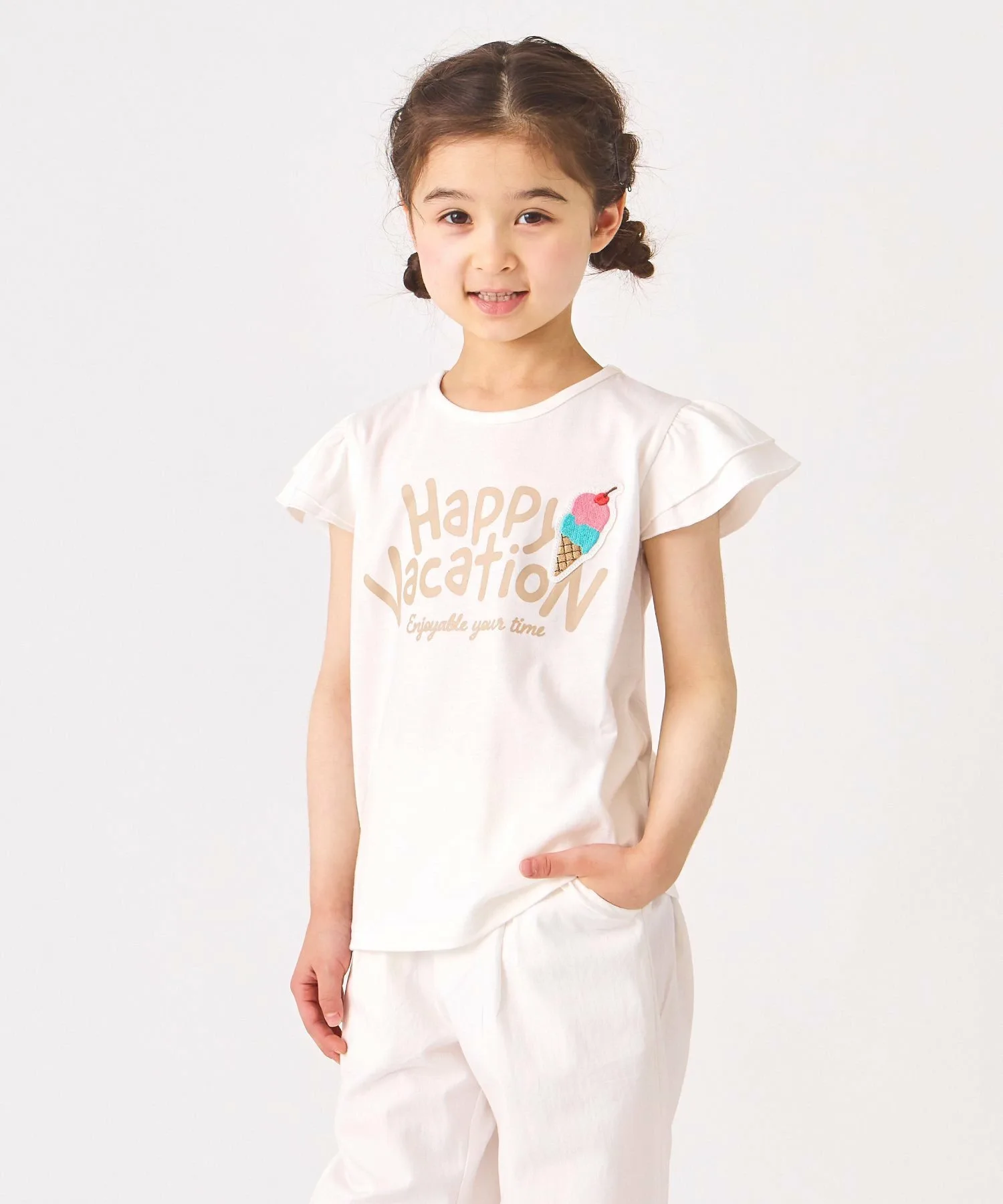 Футболка с коротким рукавом и нашивкой Ever Closet, off white