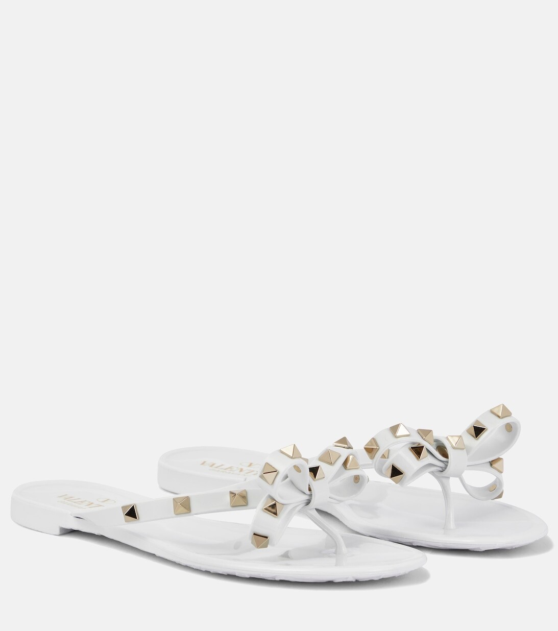 Босоножки Valentino Garavani Rockstud из ПВХ Valentino Garavani, белый