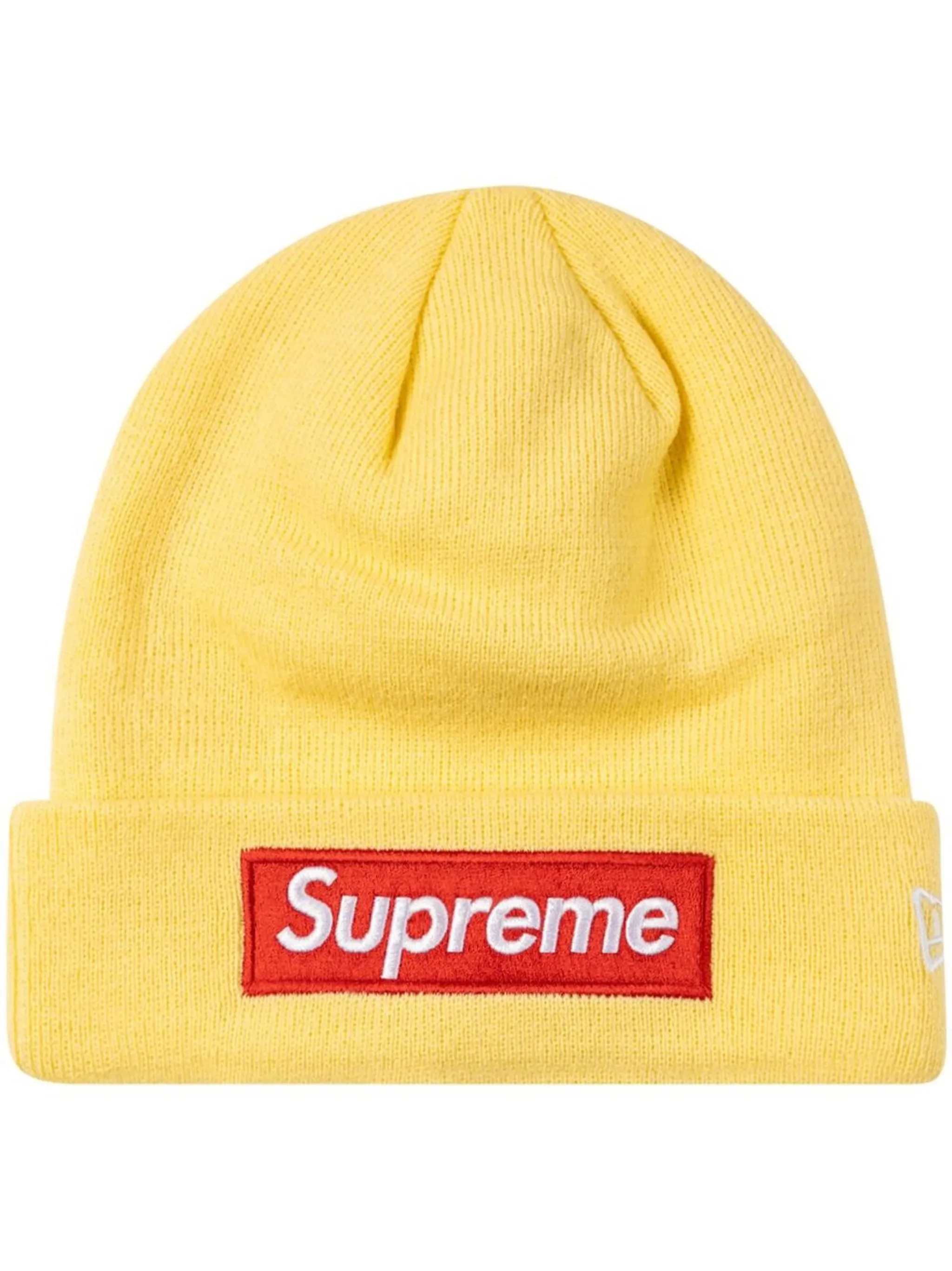 

Шапка бини с логотипом из коллаборации с New Era Supreme, желтый