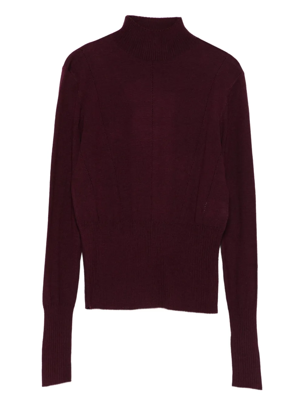 

Шерстяной свитер с высоким воротником Patrizia Pepe, красный