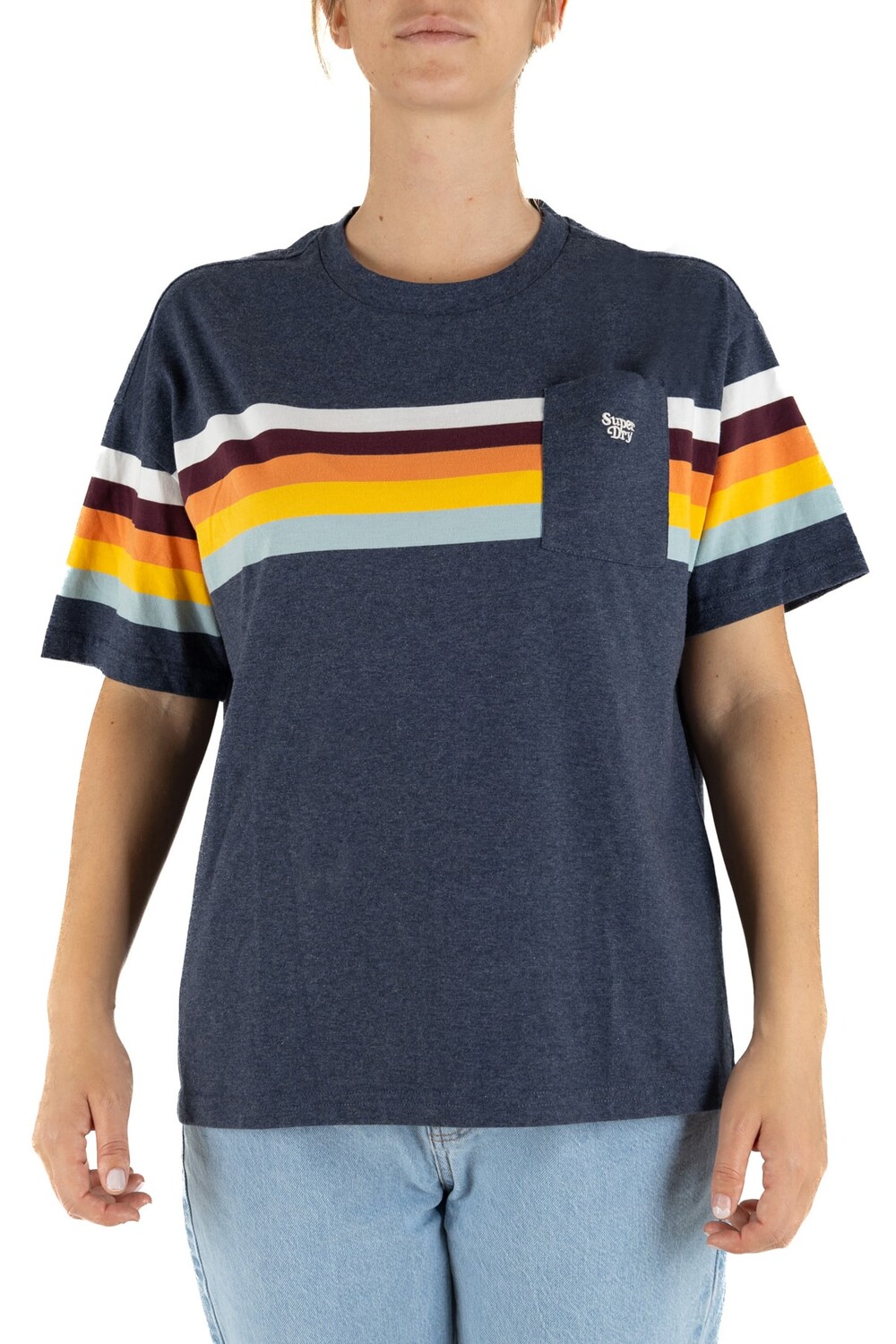 

Футболка Женская/Девочка ECLIPSE NAVY MARL SUPERDRY, темно-синий