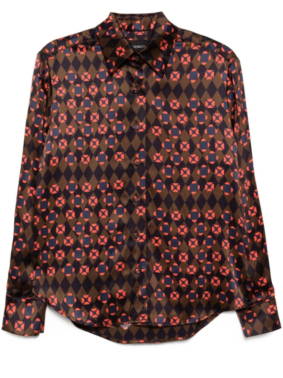 

Рубашка со сборками Cynthia Rowley, красный