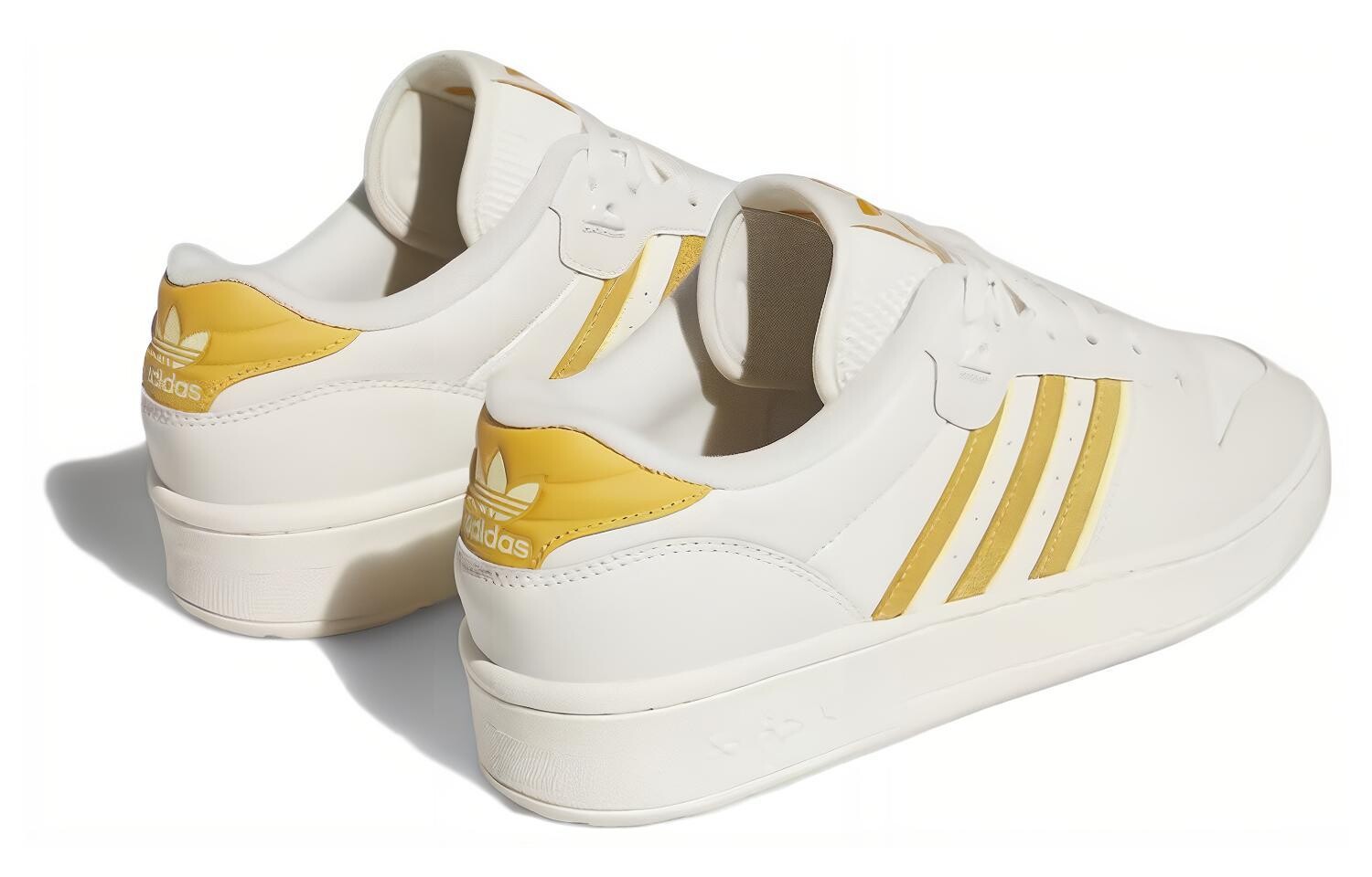 Мужские кроссовки для скейтбординга adidas originals Rivalry, White/Yellow — фото 3