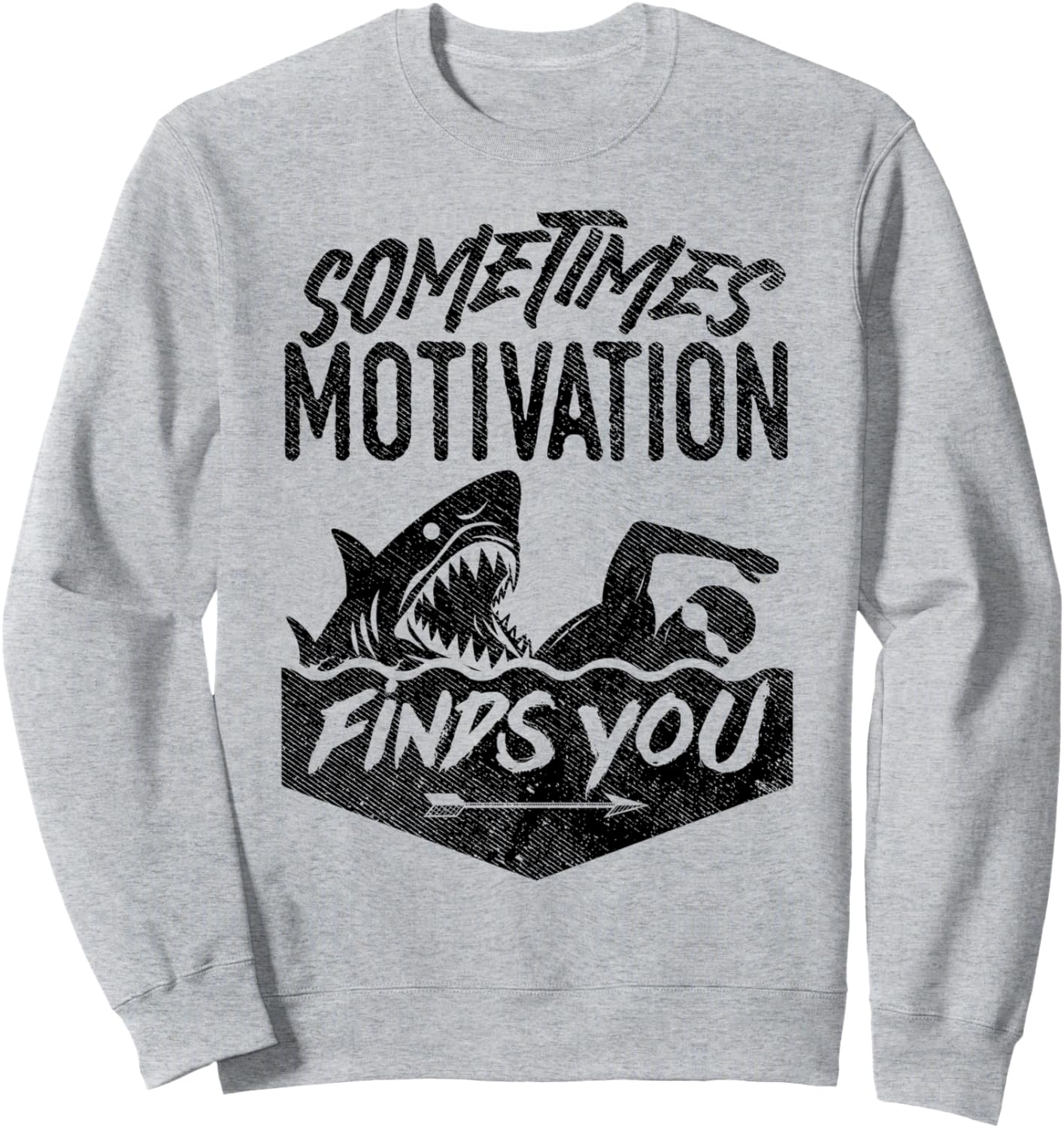 

Иногда мотивация сама тебя находит. Толстовка с цитатой про плавающую акулу, серая, размер S Goldfish To Sharks Gift Company, Серый, Иногда мотивация сама тебя находит. Толстовка с цитатой про плавающую акулу, серая, размер S Goldfish To Sharks Gift Compa