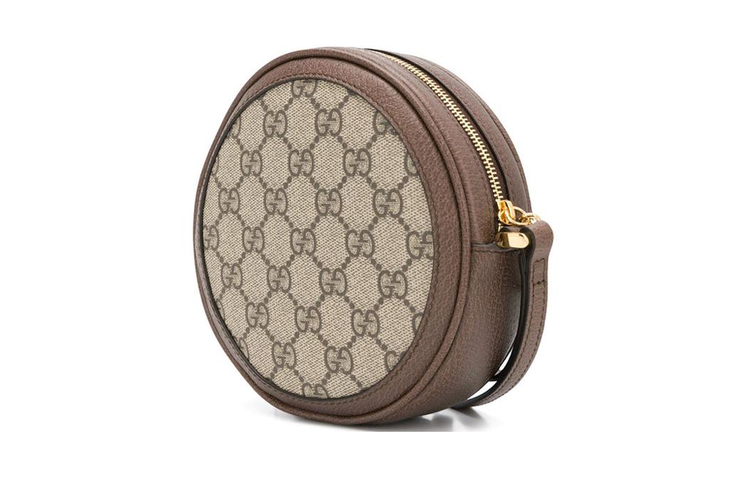 GUCCI Офидия холщовая сумка на запястье портативный клатч кошелек для женщин эбони — фото 2