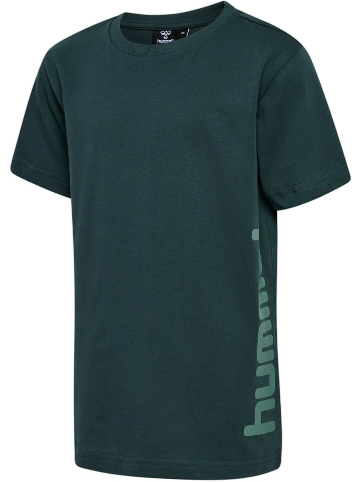 Футболка Hummel S/S Hmlprint Kinder, цвет green gables — фото 4