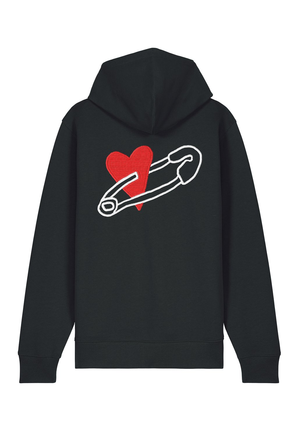

Толстовка на молнии COEUR PINS BACK EMBROIDERY - Hoodie Mira Paris, черный