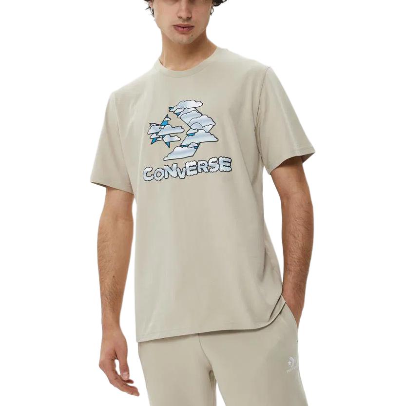

Converse Футболка Cloud Sky мужская Khaki, Хаки, Converse Футболка Cloud Sky мужская Khaki