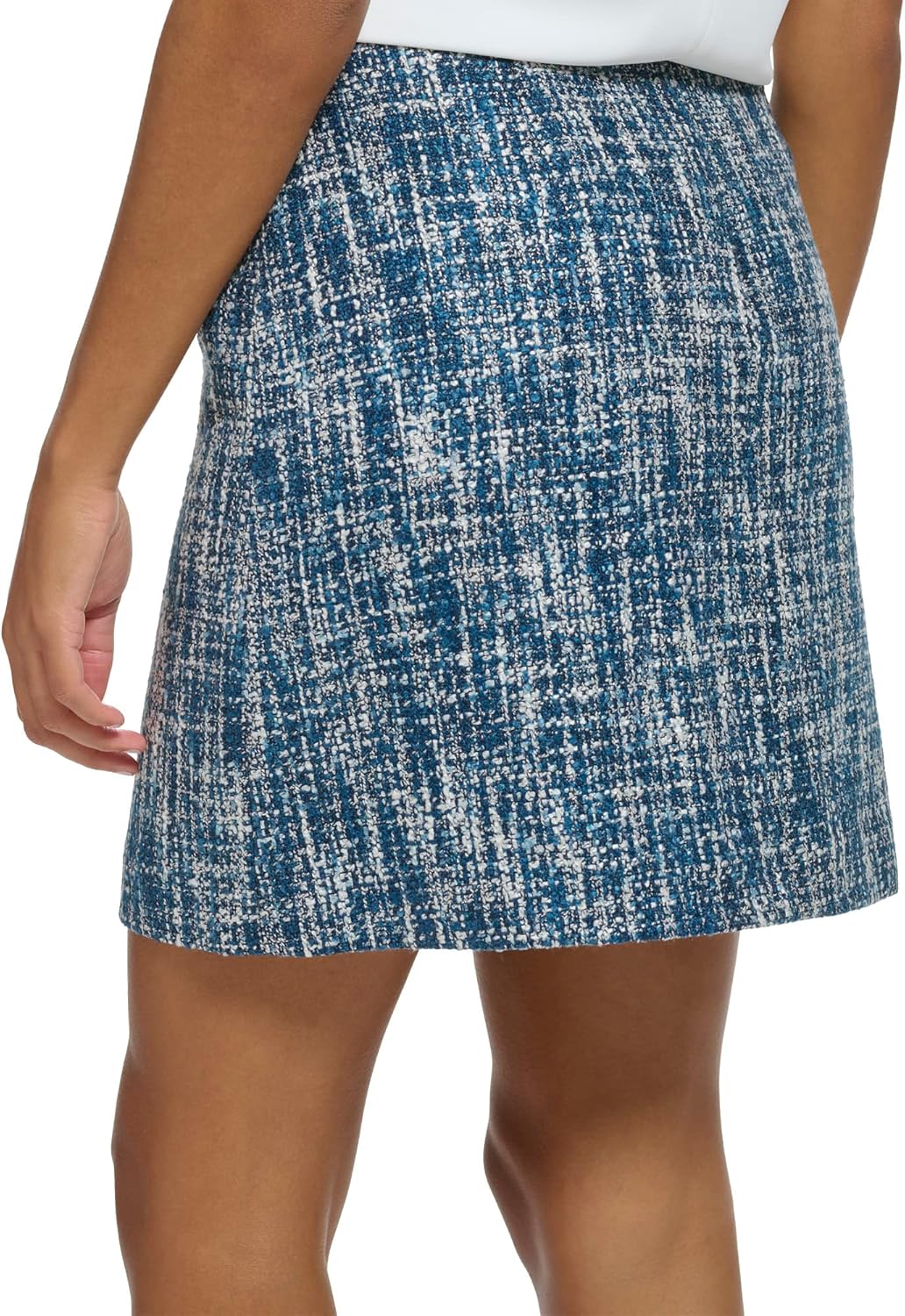 Юбка из твидового костюма Calvin Klein для женщин, Oceana Multi — фото 4