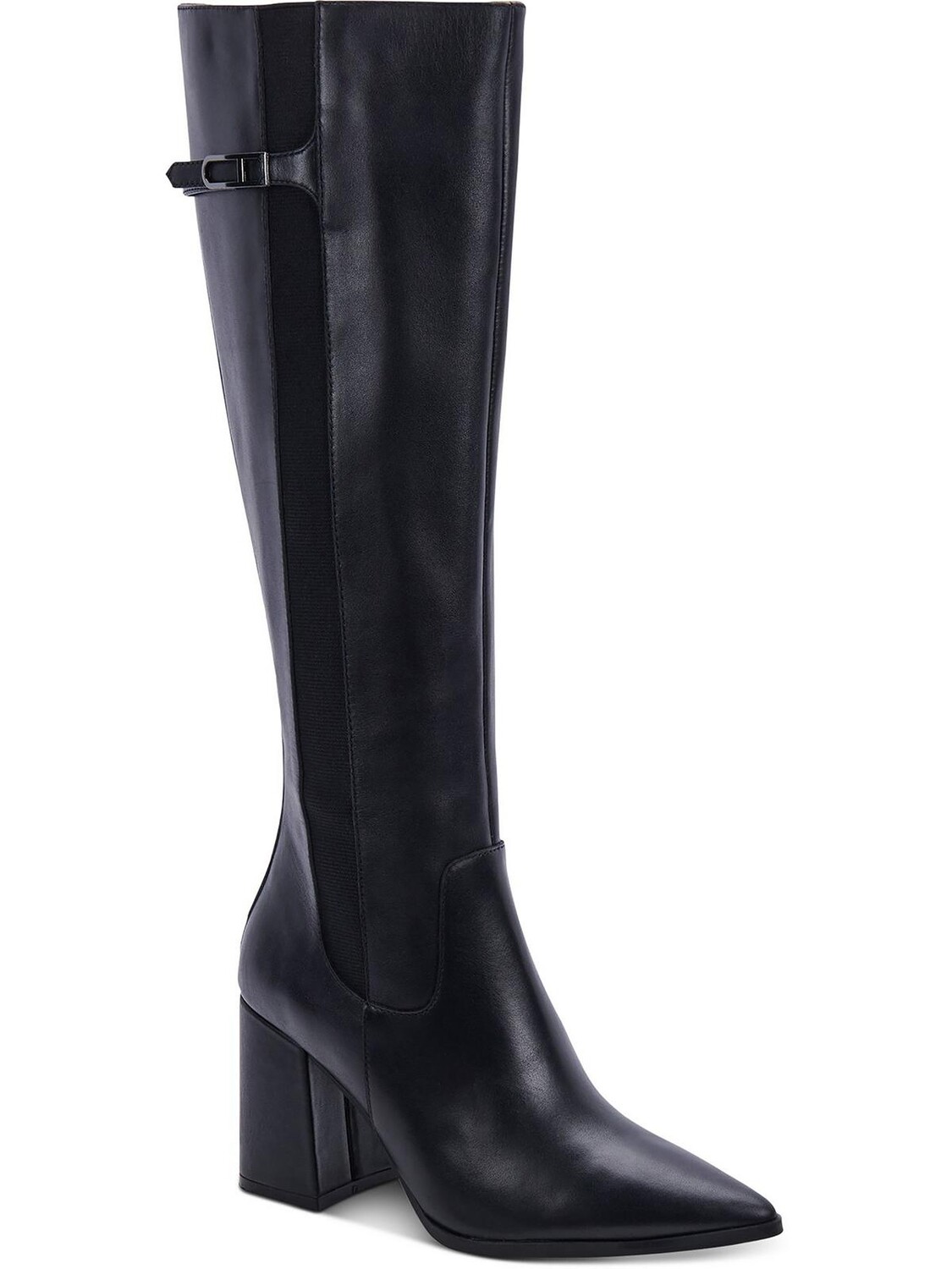 

Женские кожаные сапоги до колена на молнии, Ирландия Aqua College, цвет Black Leather