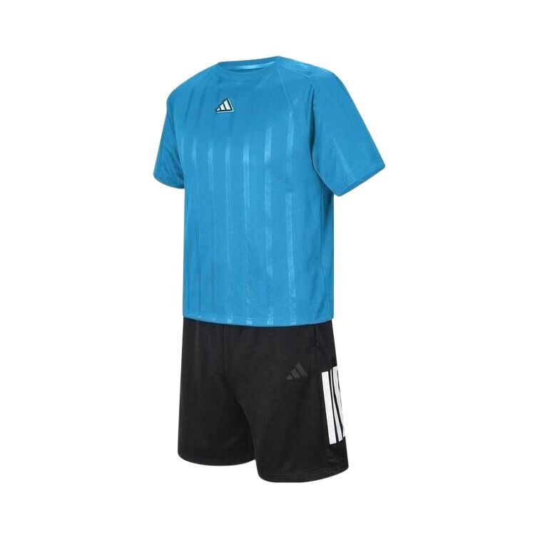 Детский комплект Casual Sportswear SS25 JB TEE SET из 2 предметов Adidas, черный — фото 2