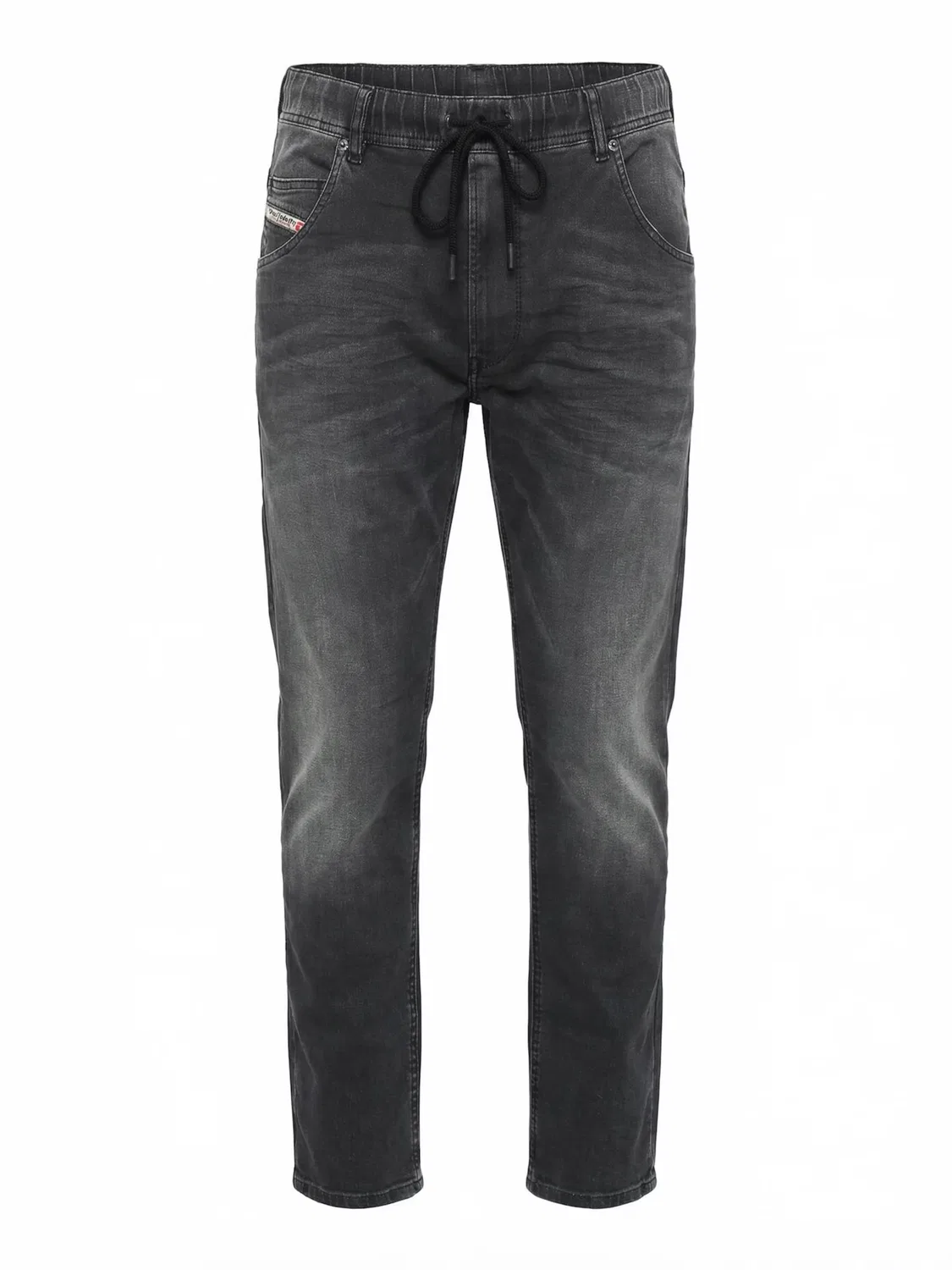 Зауженные джинсы Diesel 2030 D-KROOLEY JOGGJEANS Superstretch & Supersoft темно-серого цвета