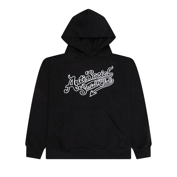 

Худи Anti Social Social Club Script Club Hoodie, Black