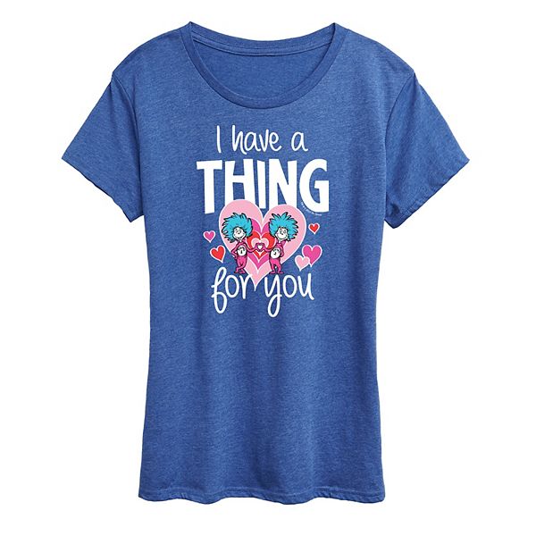

Футболка Women's i have a thing for you graphic Dr. Seuss, Heather Royal Blue, Синий, Футболка Women's i have a thing for you graphic Dr. Seuss, Heather Royal Blue