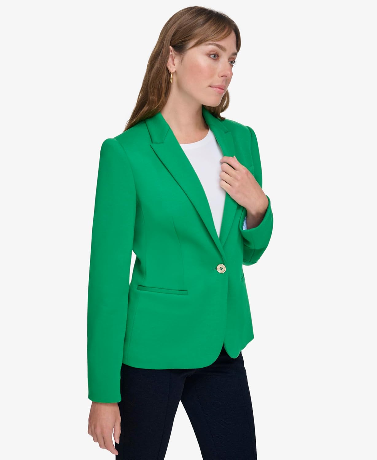 Женский блейзер Tommy Hilfiger на одной пуговице, Jolly Green — фото 2