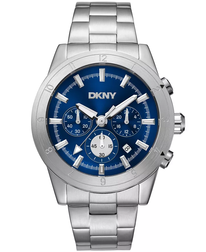 

Мужские часы Bryant Park Chronograph на стальном браслете, 44 мм DKNY