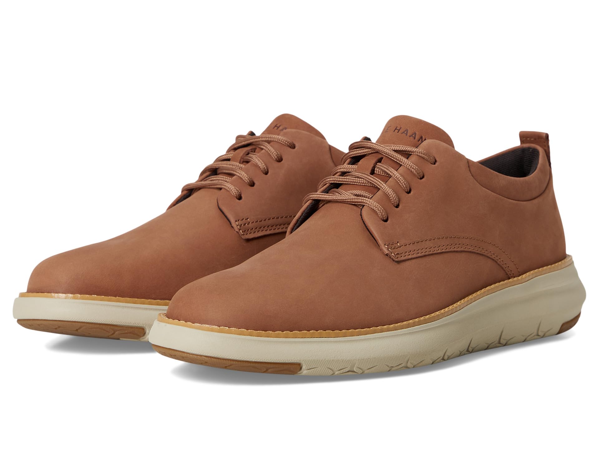 

Оксфорды Cole Haan Grand Remix Oxford, цвет Dark Sequoia Nubuck/Natural/Light Sesame