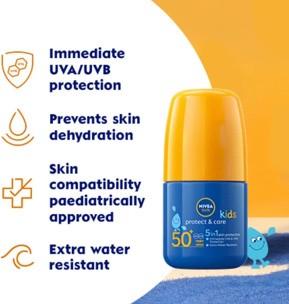 Солнцезащитный крем для детей SPF 50 Nivea Sun 50 мл — фото 2