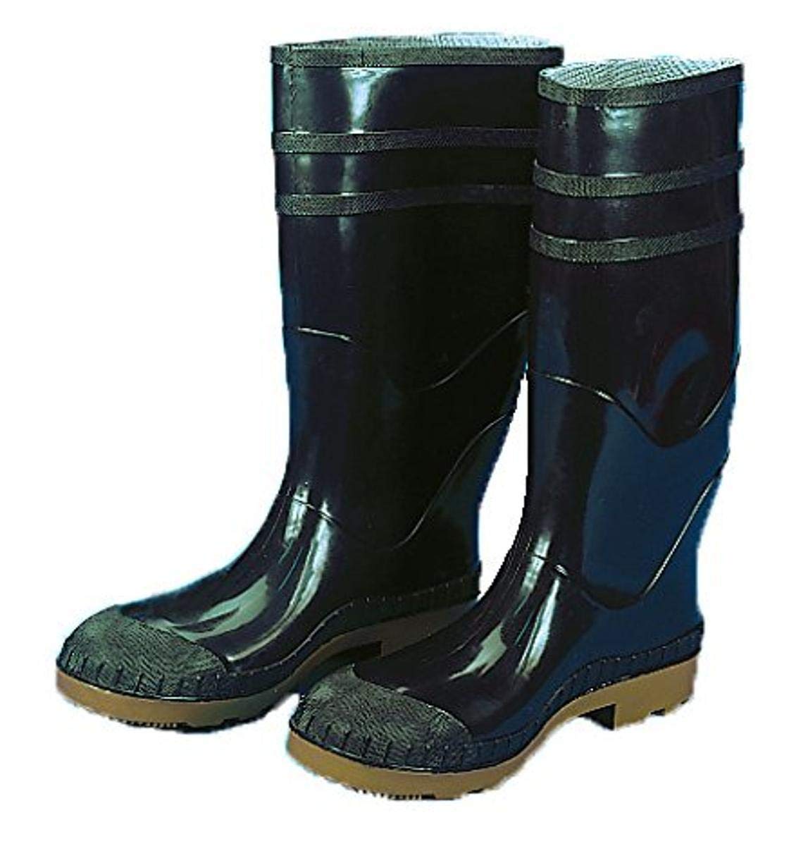 

Ботинки с защитным носком из ПВХ Mutual Industries, 41 см, черные с стальным носком (2 шт.)