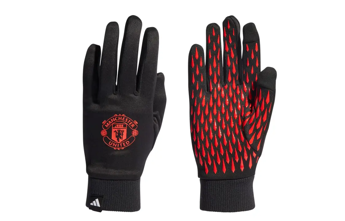 

Переработанные полиэстеровые силиконовые перчатки унисекс черные Adidas