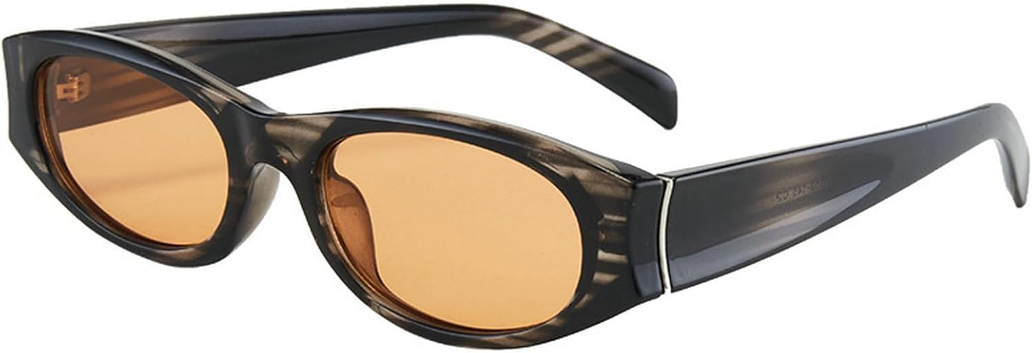 

Ретро-солнцезащитные очки маленького прямоугольного размера для женщин и мужчин, узкая овальная оправа, винтажный дизайн 90-х, модель 2025. Женские солнцезащитные очки mincl, C3