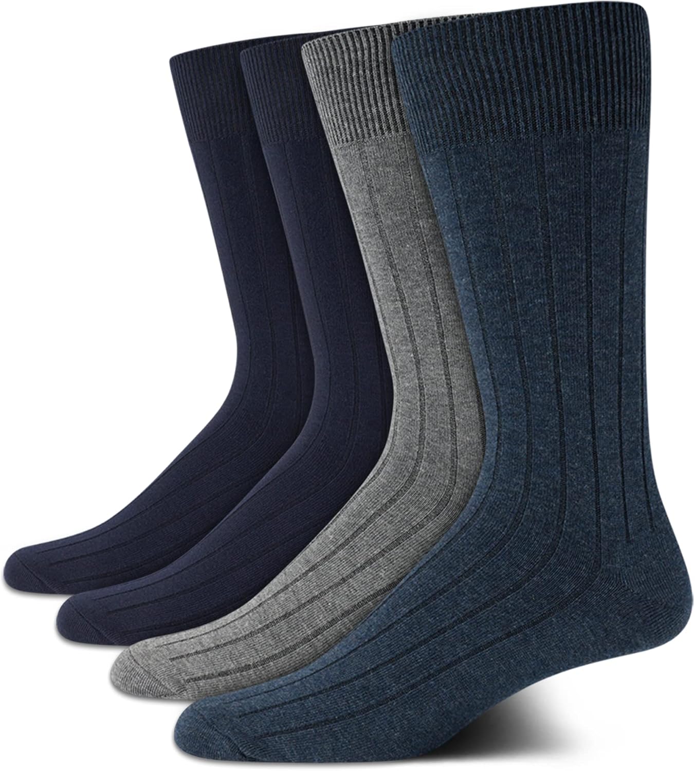 

Мужские носки Calvin Klein Crew Socks - 4 пары, легкие, влагоотводящие, мягкие, спортивные носки для мужчин, для занятий спортом и бега, Navy Texture
