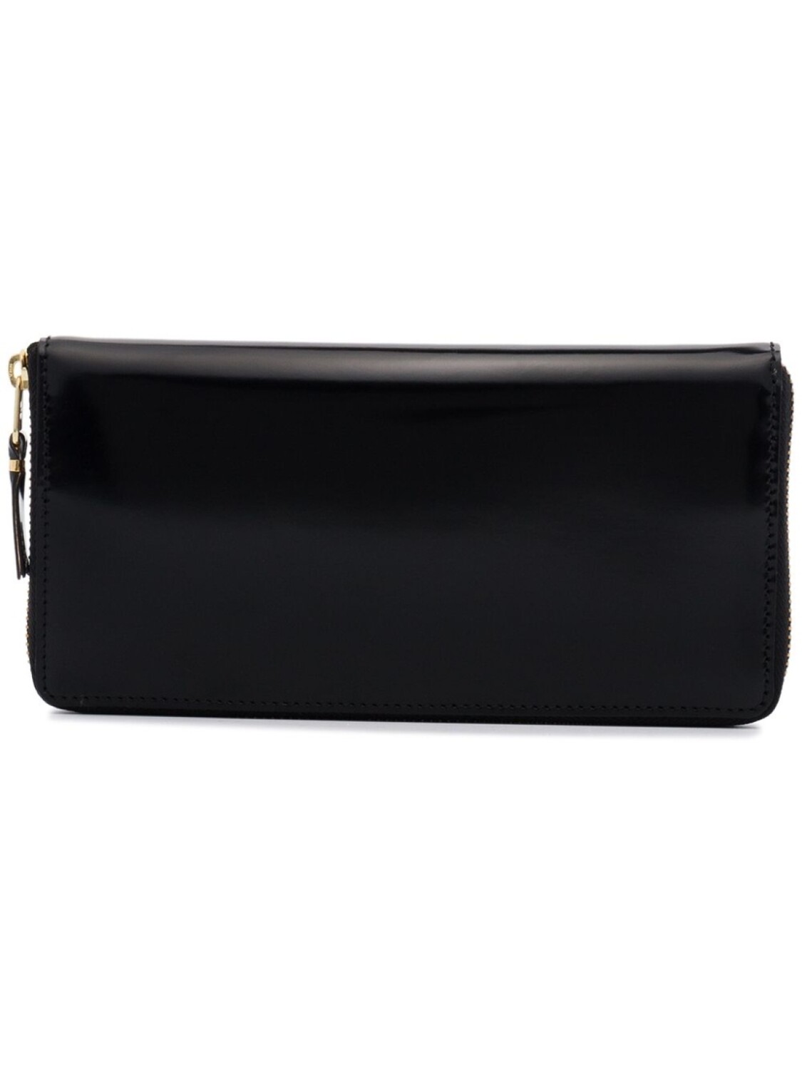 

Comme Des Garçons Wallet кошелек на молнии с зеркальной отделкой внутри, черный