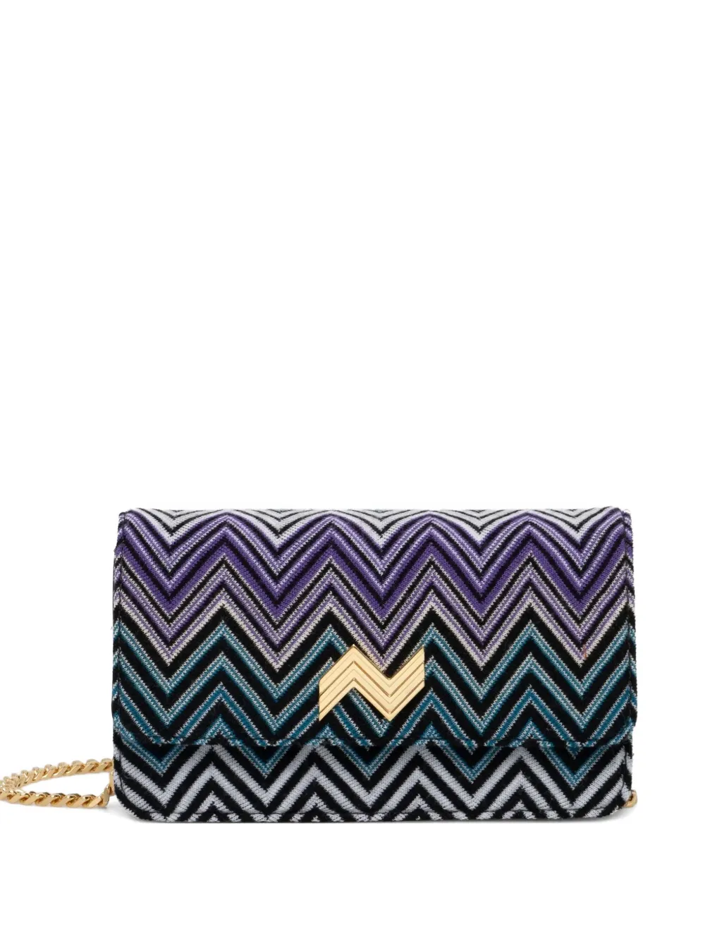 

Сумка на плечо с узором зигзаг Missoni, фиолетовый