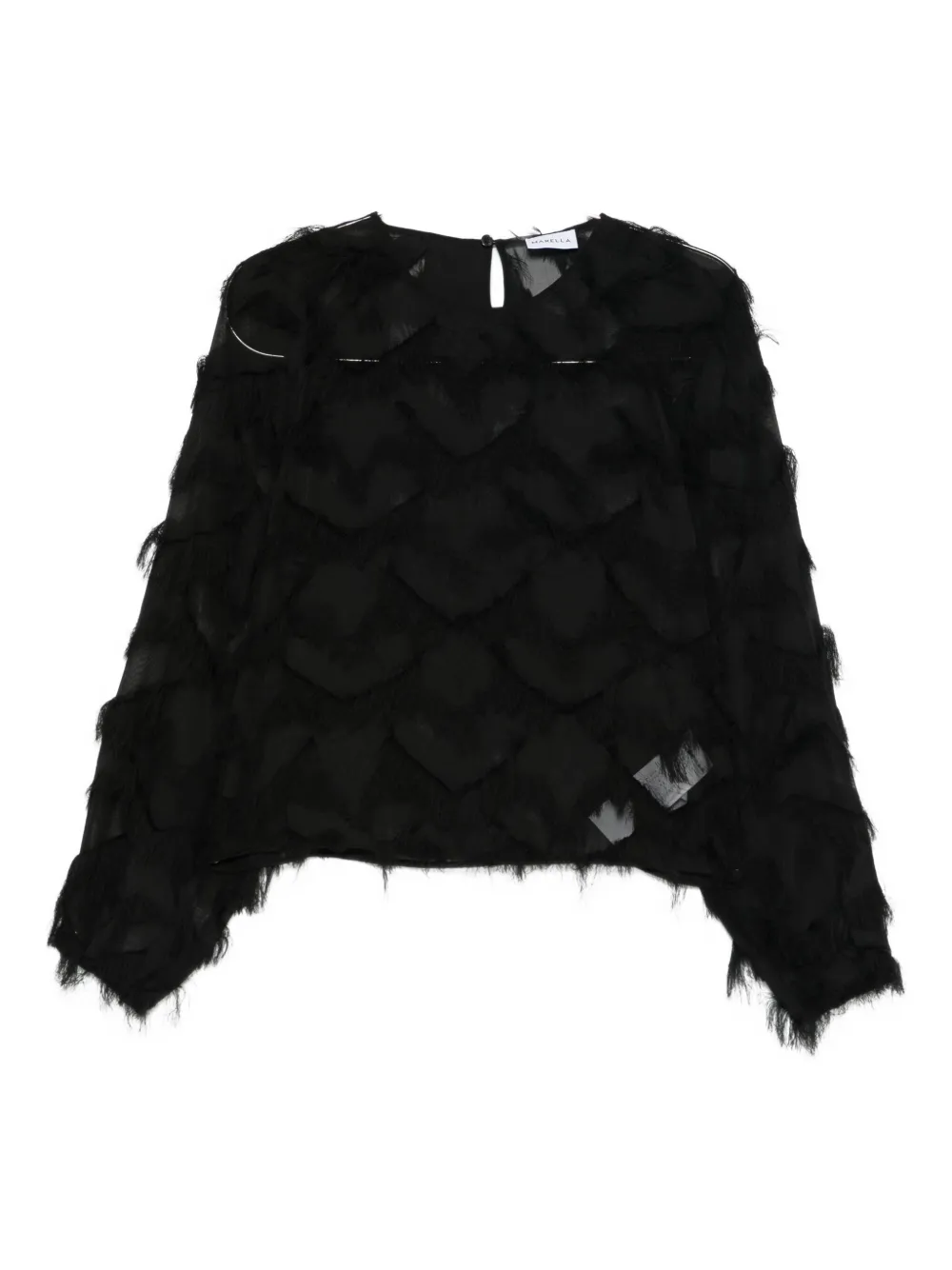 

Блузка с бахромой Nomme Marella, черный