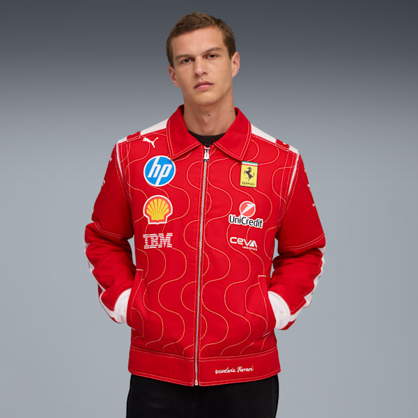 

Мужская гоночная куртка Scuderia Ferrari Monza Puma, красный