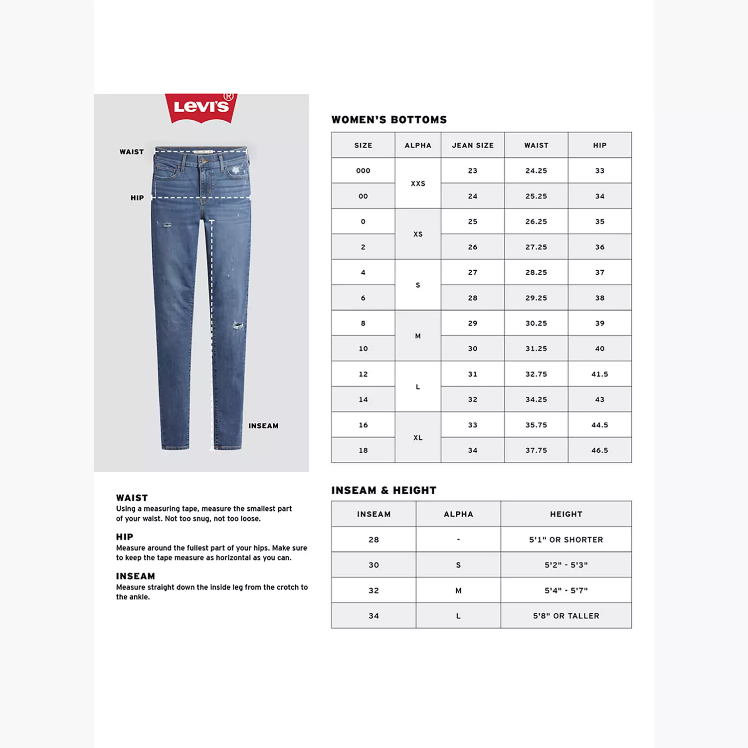 

Джинсы женские Levi's, черный