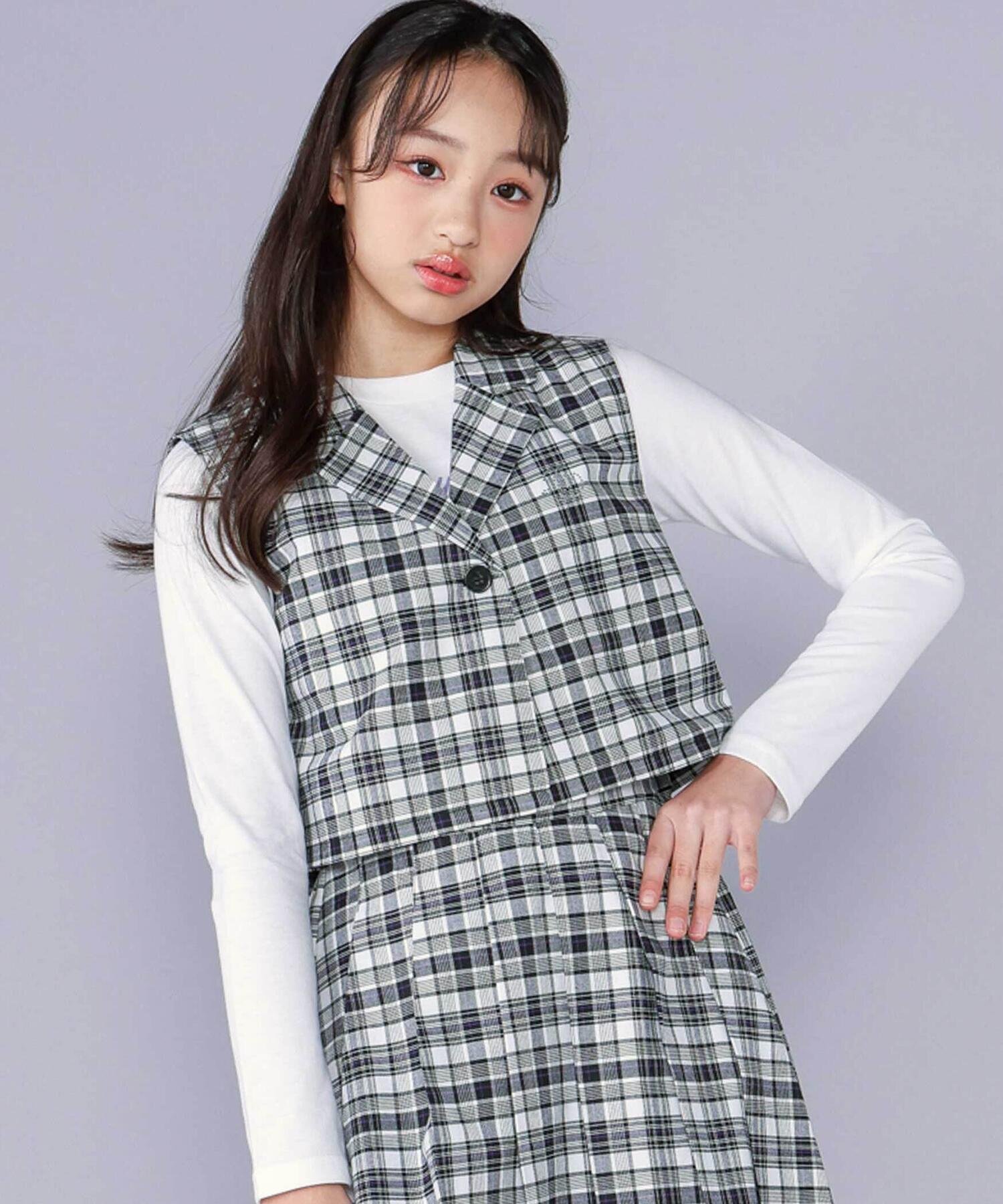 Комплект из жилета и простой футболки (130-160 см) ZIDDY, Black