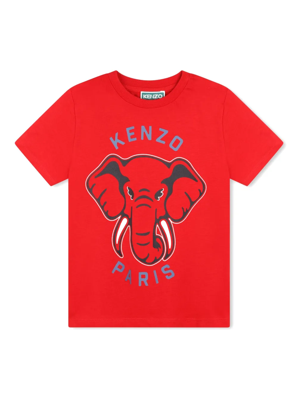 

Футболка из органического хлопка Kenzo Kids, красный