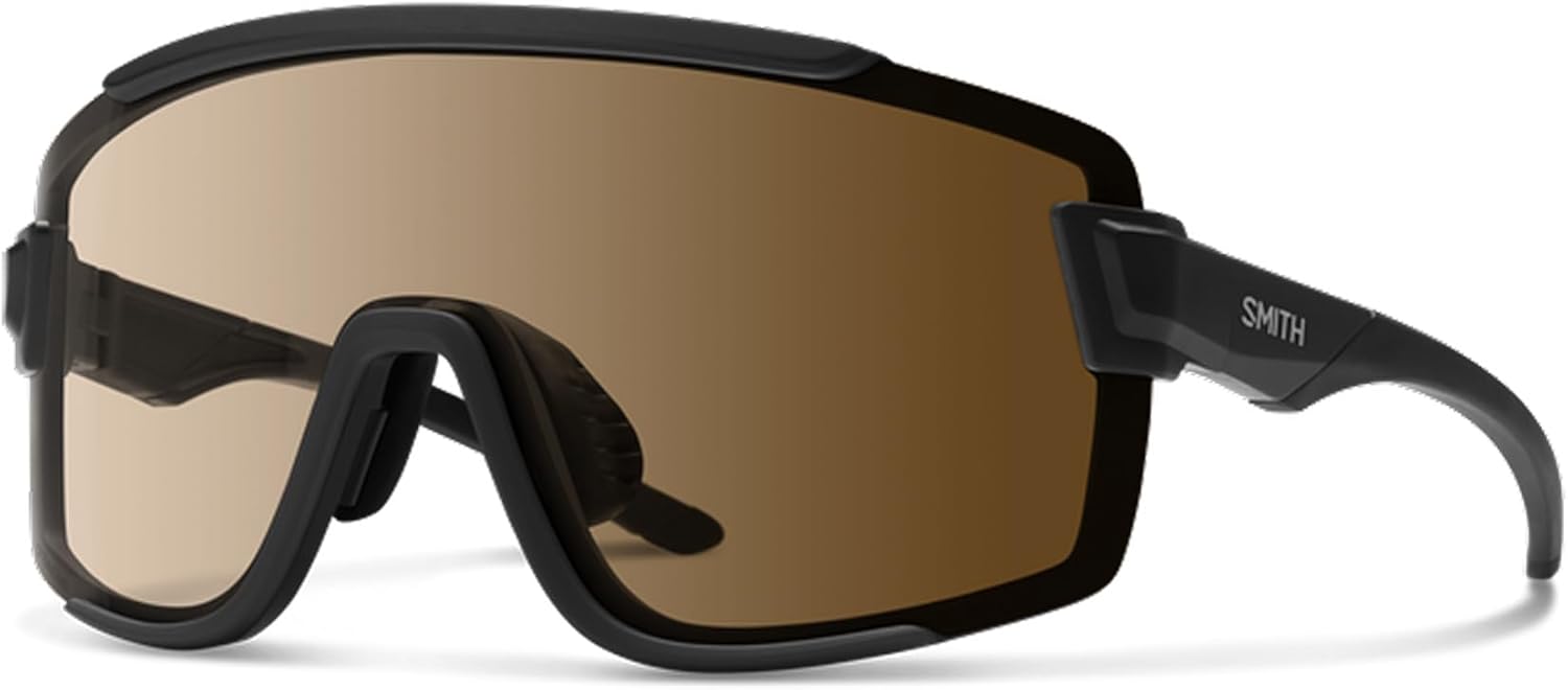 

Солнцезащитные очки SMITH Wildcat с линзами ChromaPop Shield – спортивные очки для велоспорта и других видов активного отдыха – для мужчин и женщин, Matte Black + Chromapop Photochromic Brown