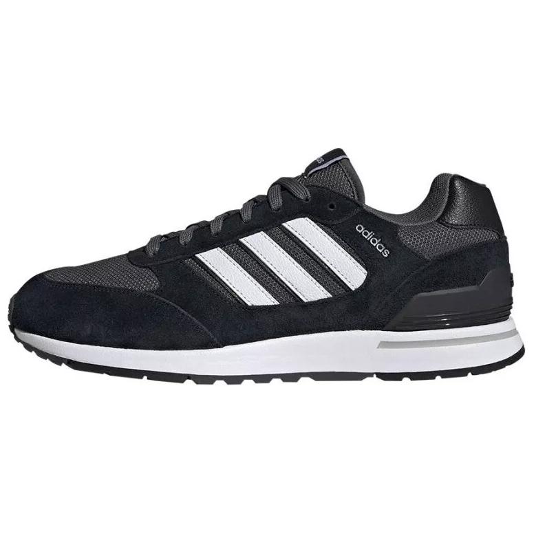 

Мужские черные кроссовки Adidas Black/White 80s Anti Slip Wear Resistant Low Top Casual